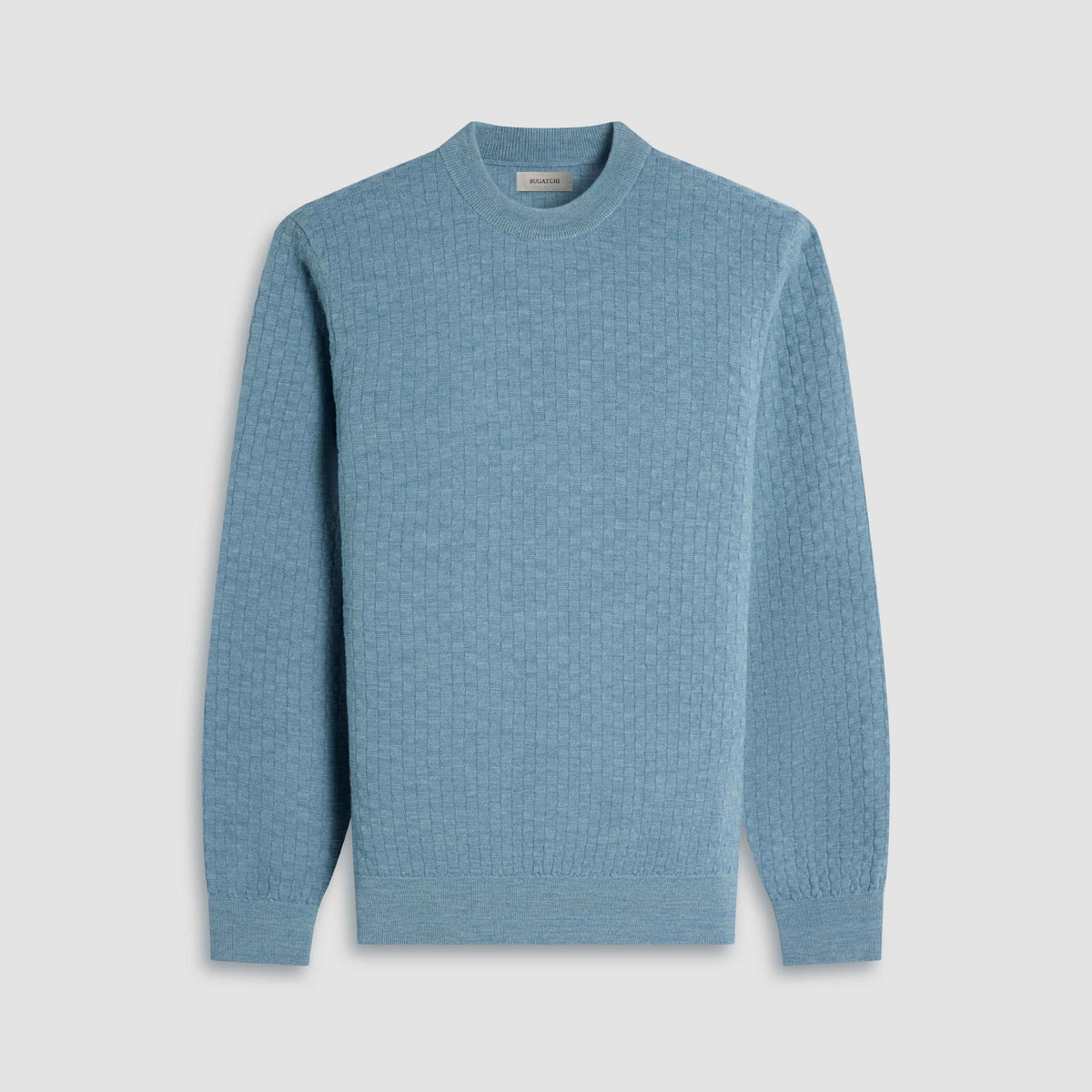 Basketweave Crewneck Sweater