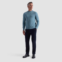 Basketweave Crewneck Sweater
