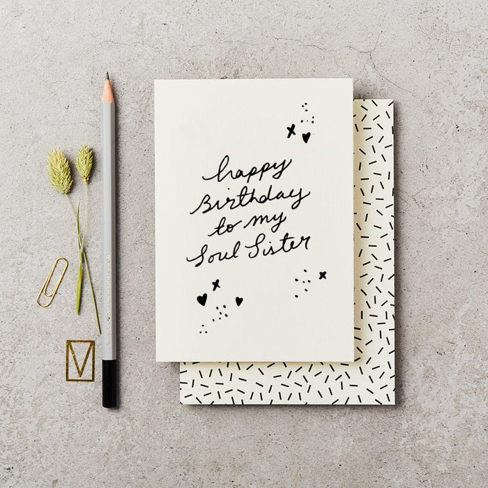 Happy Birthday To My Soul Sister Card