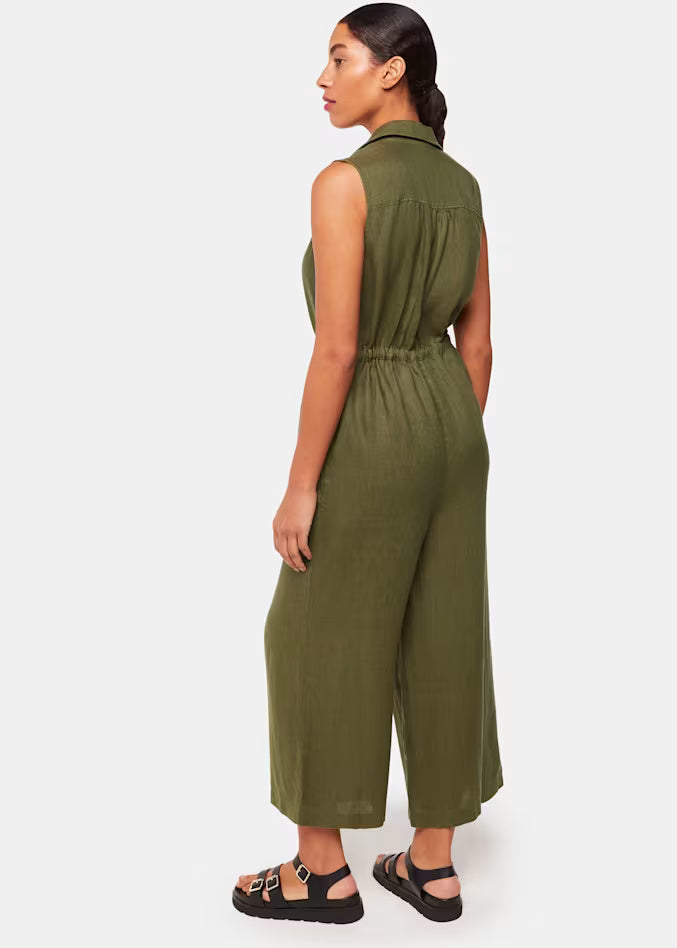 Bella Linen Wrap Jumpsuit