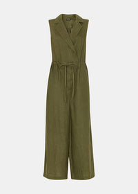 Bella Linen Wrap Jumpsuit