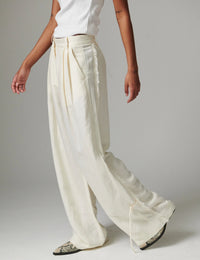 Belle Contrast Linen Pants