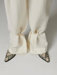 Belle Contrast Linen Pants