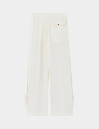 Belle Contrast Linen Pants