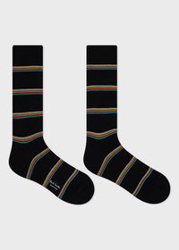 Black Block 'Signature Stripe' Socks