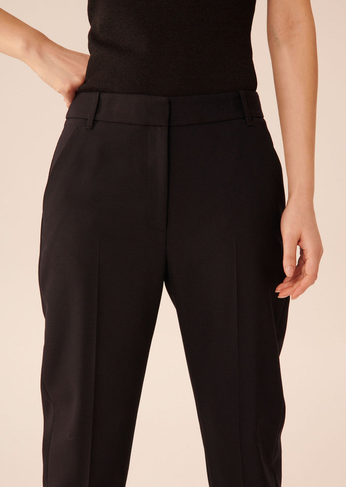 Black Philippine Trousers in Cold Wool