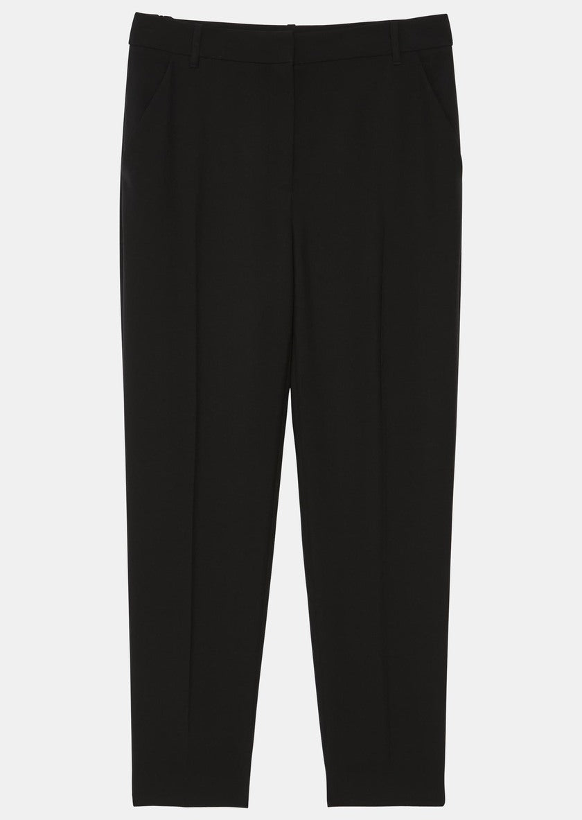 Black Philippine Trousers in Cold Wool