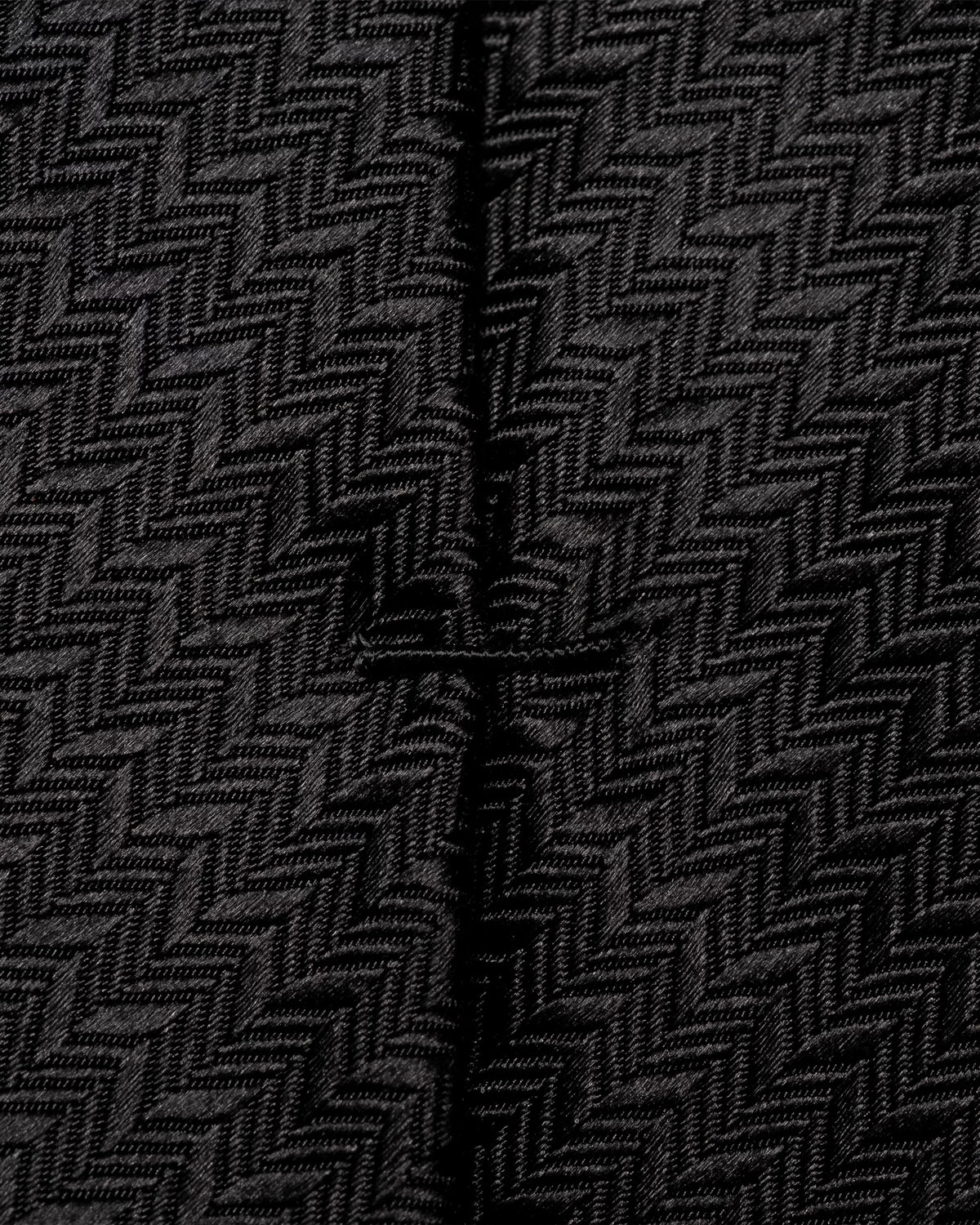 Black Zigzag Evening Silk Tie