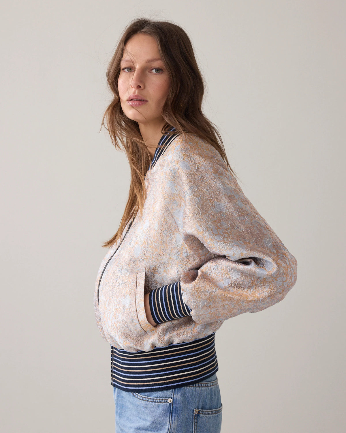 Bomber Jacquard Jacket