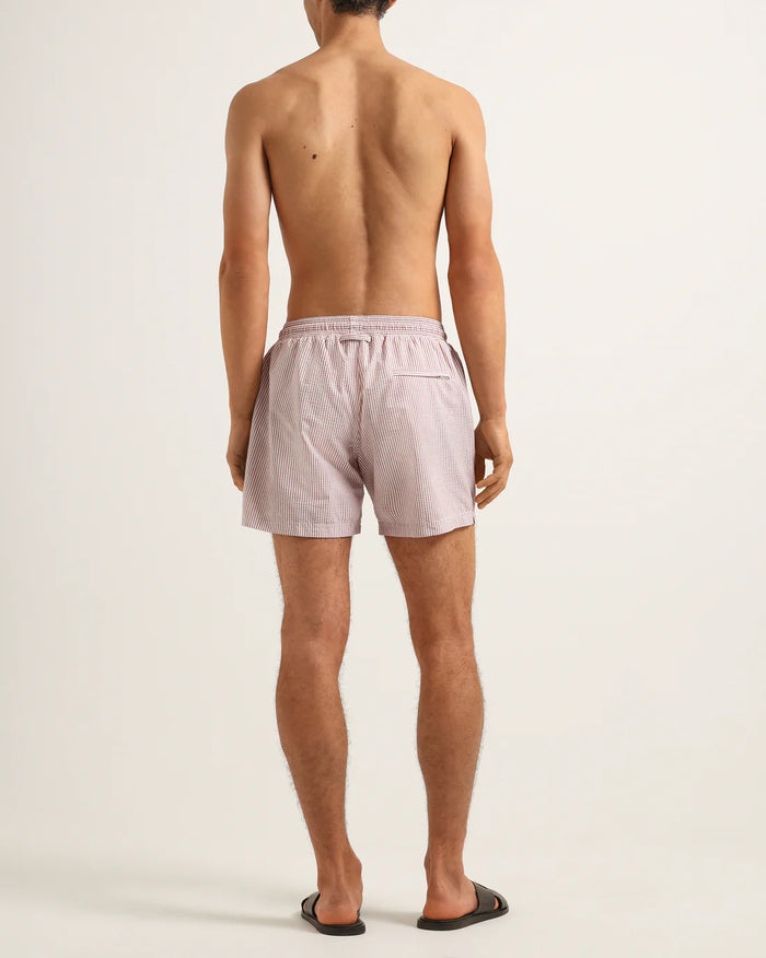 Boxer Seersucker Swim Short