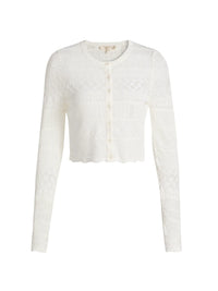 Brigette Pointelle Knit Cardigan