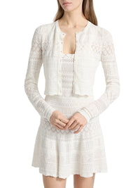 Brigette Pointelle Knit Cardigan