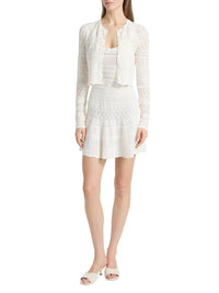Brigette Pointelle Knit Cardigan