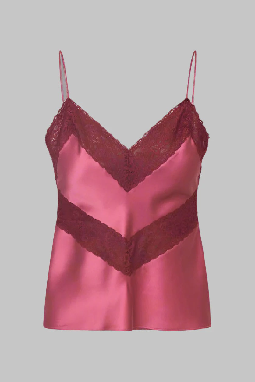 Brimsley Silk Lace Top