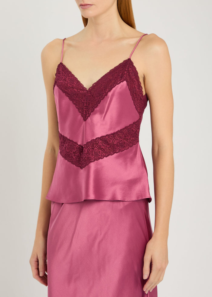 Brimsley Silk Lace Top