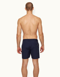 Bulldog Tape Stripe Mid-Length Swim Shorts