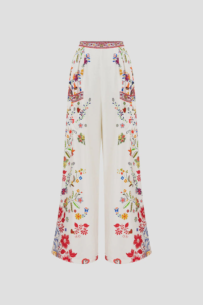 Wide Leg Trouser with Front Pockets