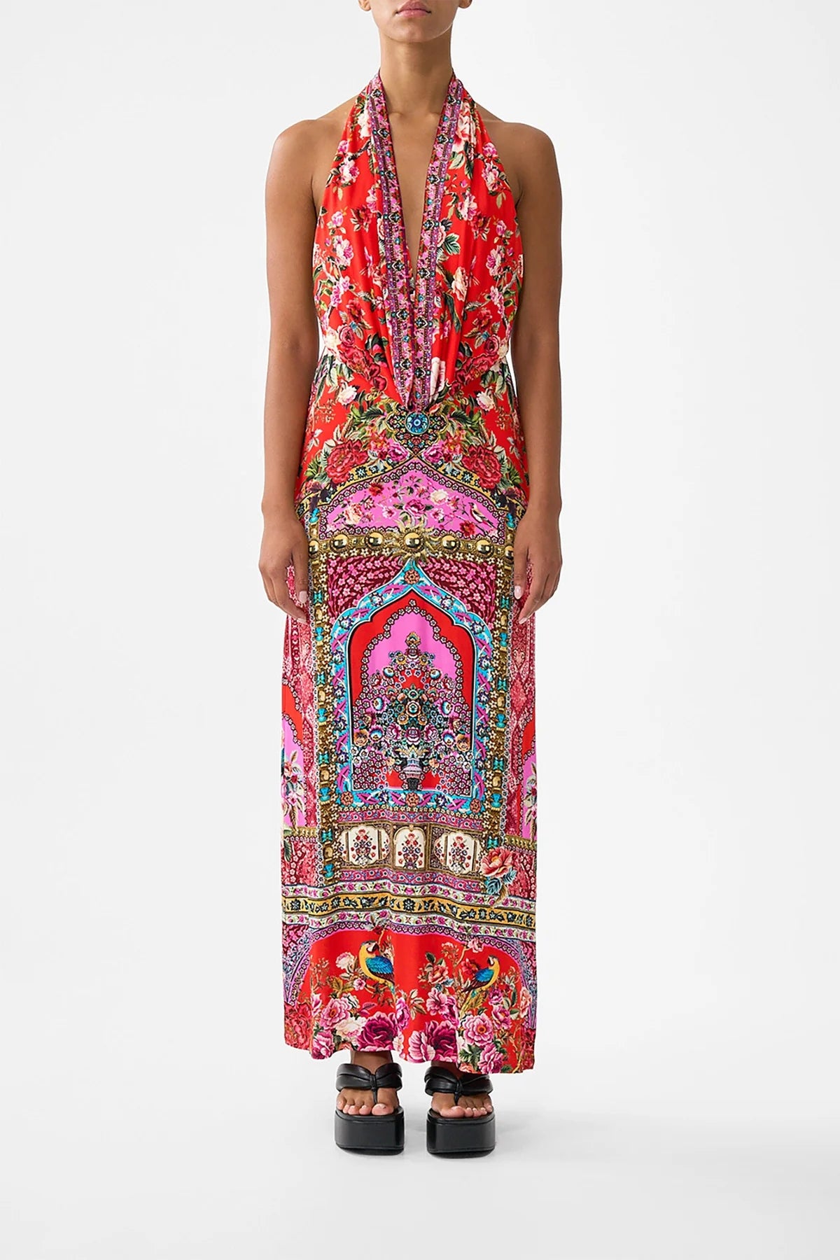 Deep Cowl Plunge Dress