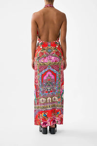 Deep Cowl Plunge Dress