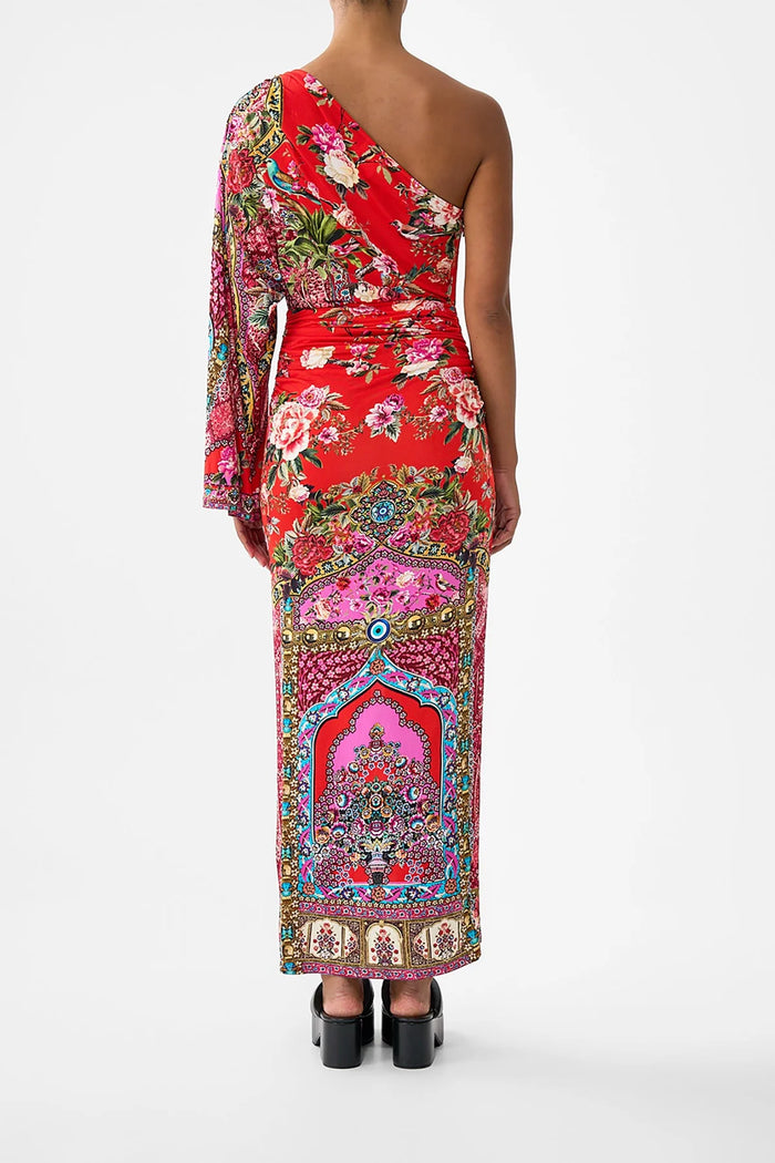 One Shoulder Jersey Dress