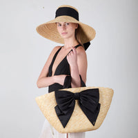 Carlotta Natural Straw Tote