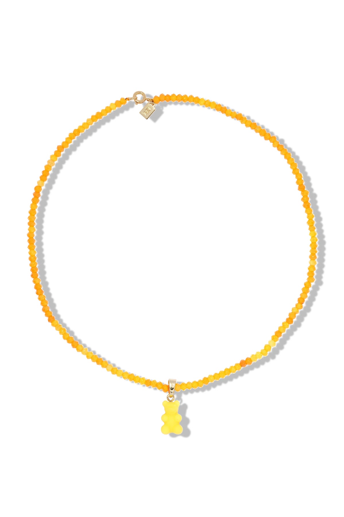 Beaded Nostalgia Bear Necklace