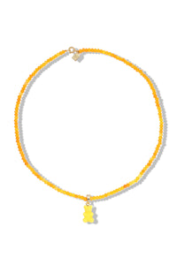 Beaded Nostalgia Bear Necklace