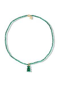 Beaded Nostalgia Bear Necklace