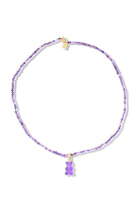 Beaded Nostalgia Bear Necklace