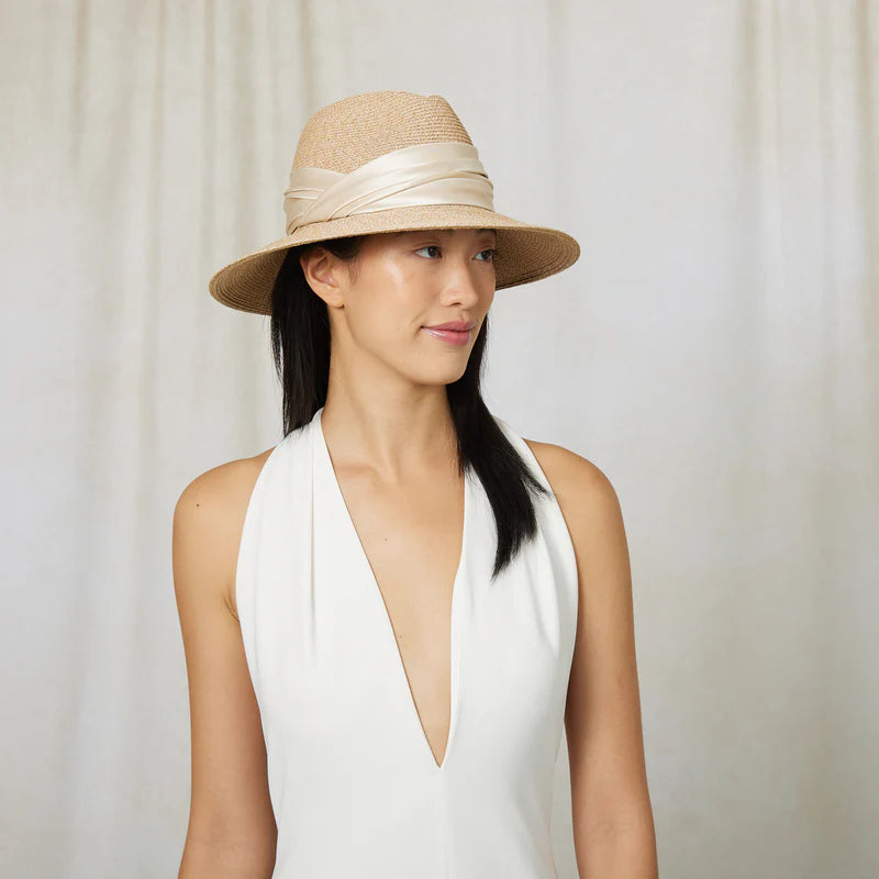 Courtney Toyo Packable Fedora