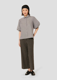 Calypso Black Gingham Shirt