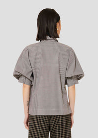 Calypso Black Gingham Shirt