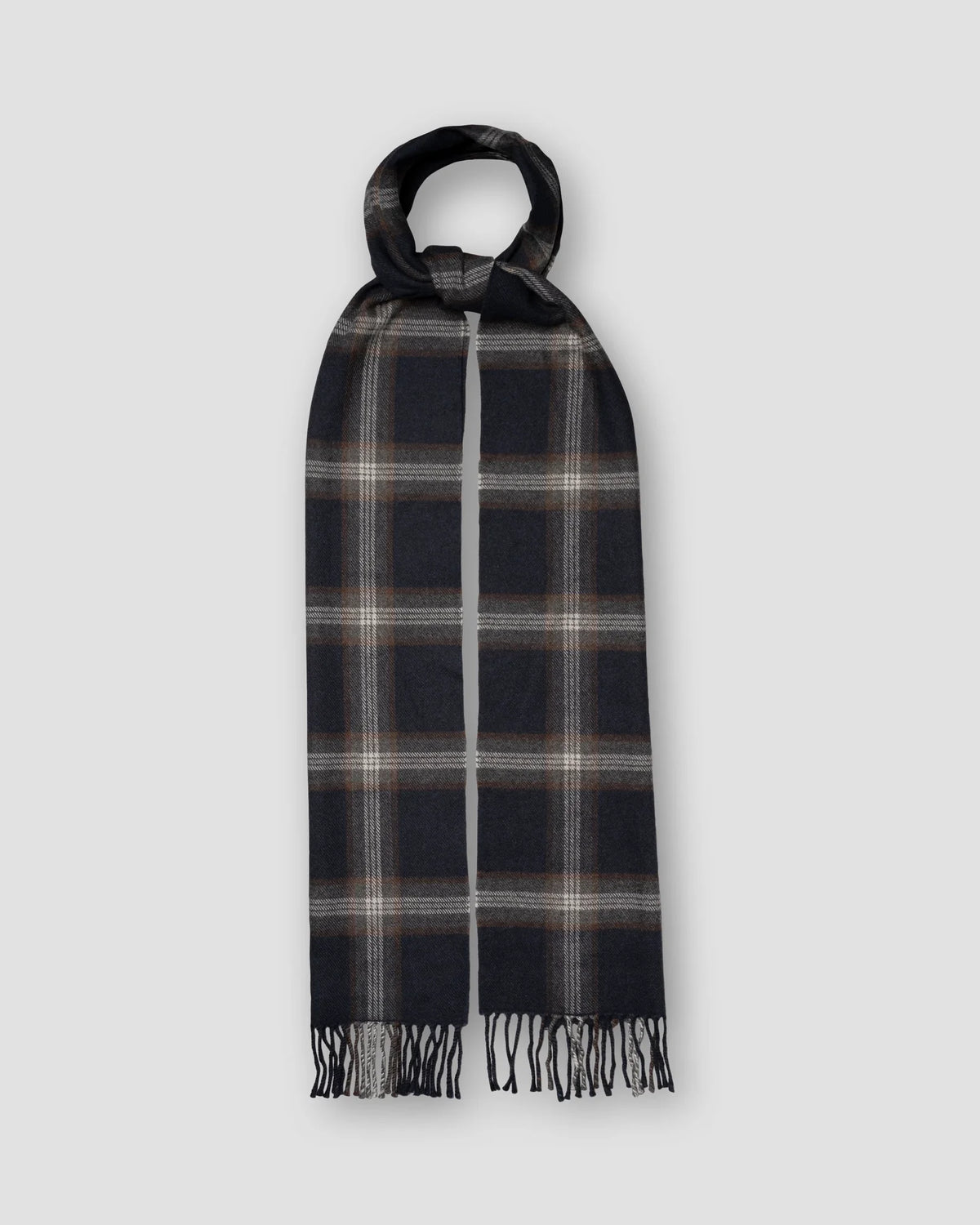 Check Merino Wool Scarf