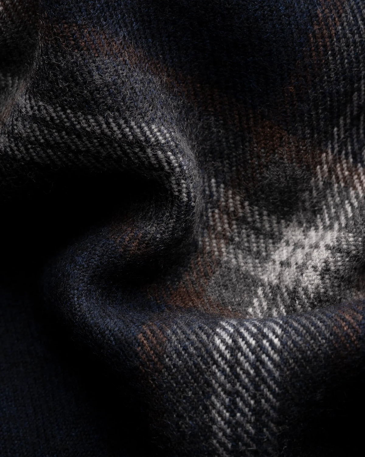 Check Merino Wool Scarf