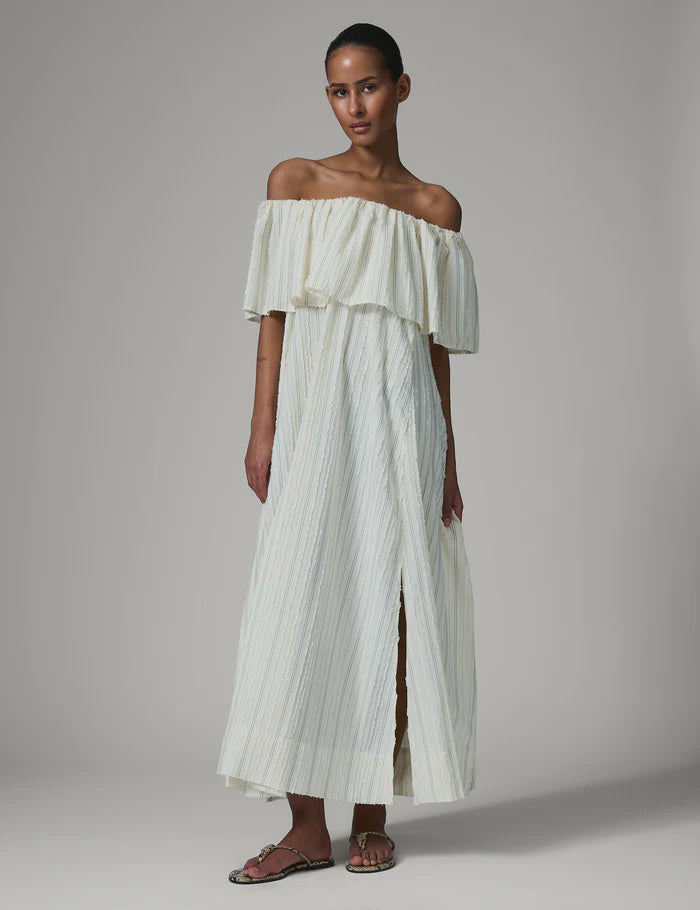 Chrissi- Raw Stripes Dress