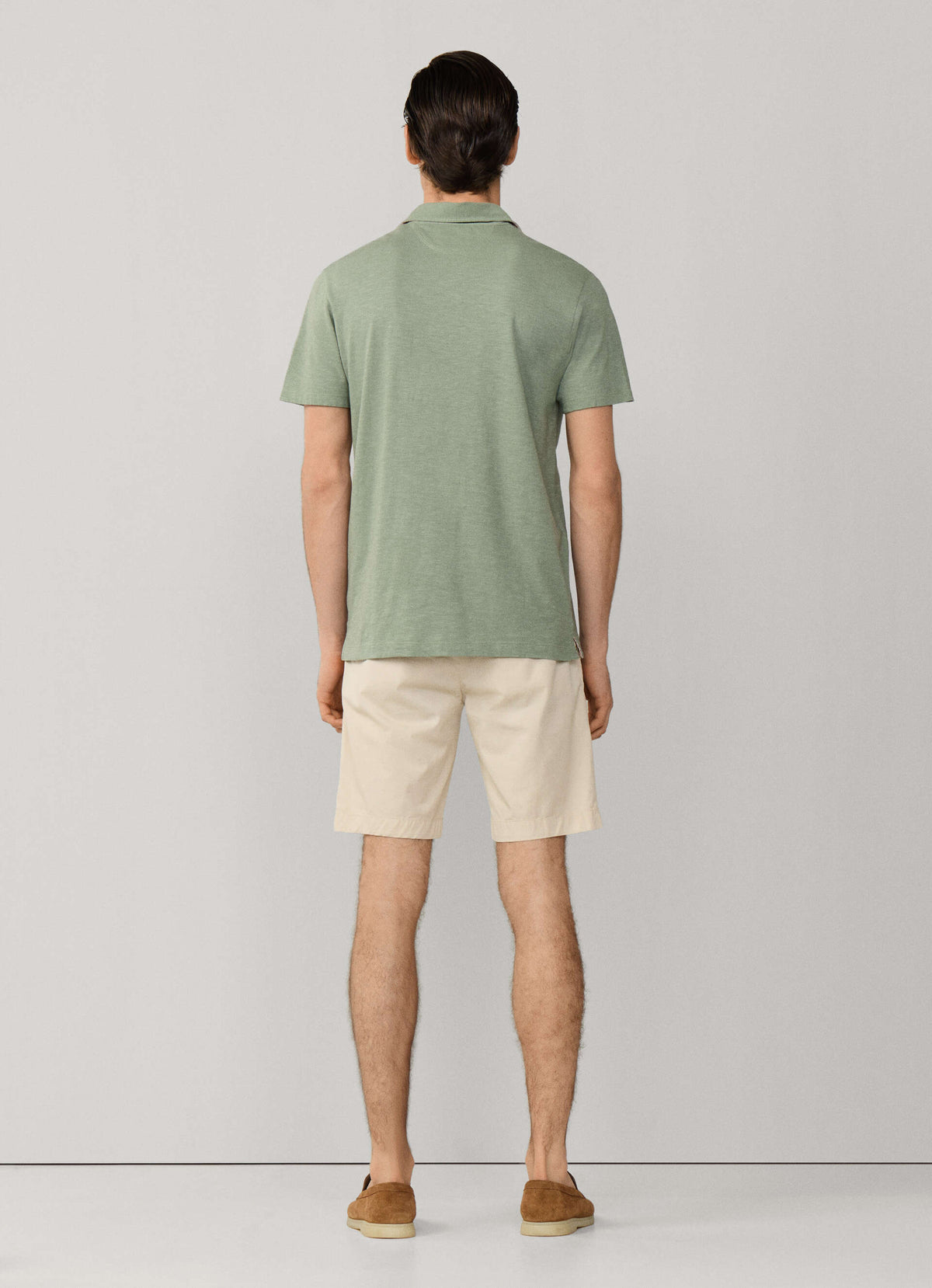 Classic Fit Linen Trim Polo
