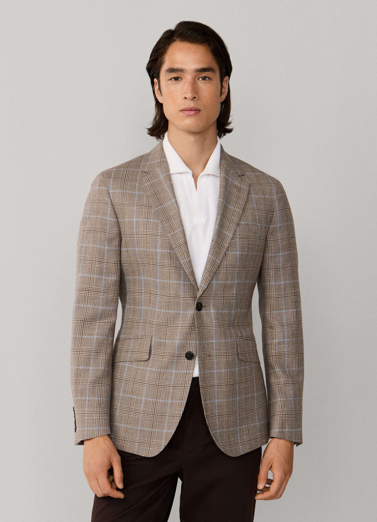 Classic Fit Pow Check Blazer