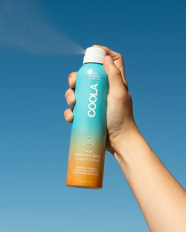 Clear Sunscreen Spray SPF 30 - Tropical Coconut