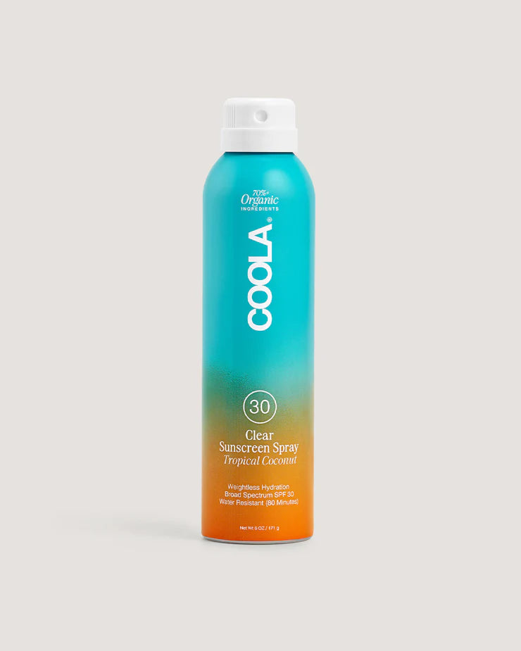 Clear Sunscreen Spray SPF 30 - Tropical Coconut