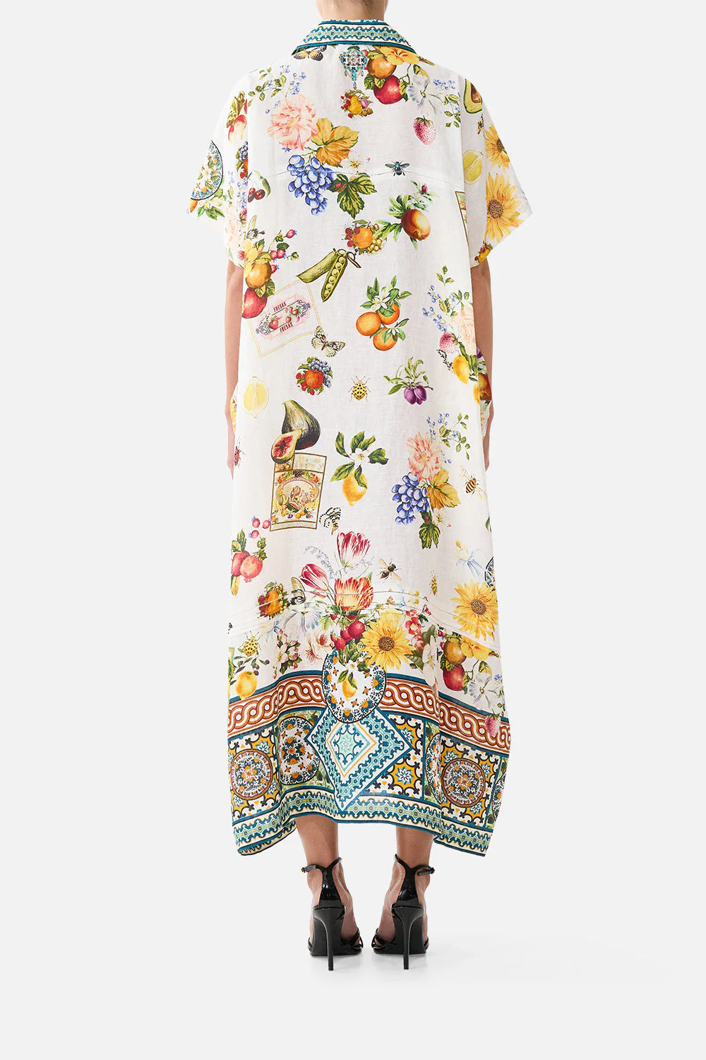 Collared Kaftan w Pleat