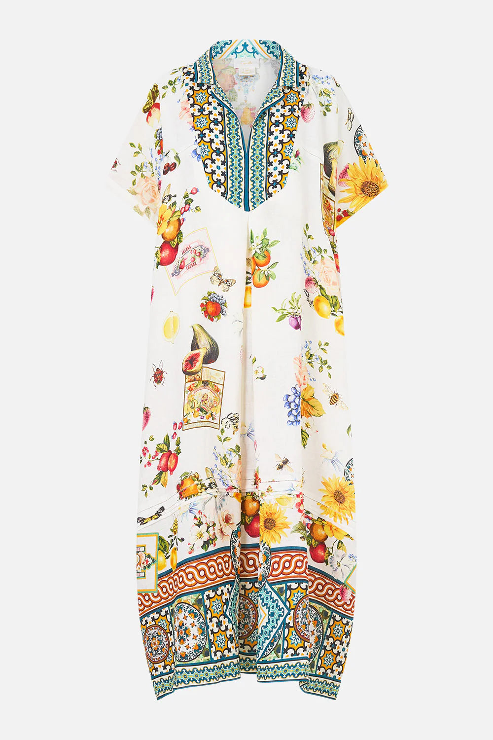 Collared Kaftan w Pleat