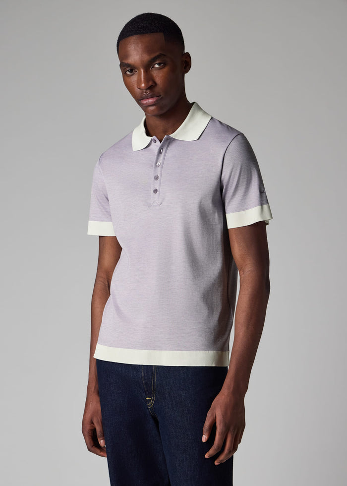 Contrast Trim Rib Polo