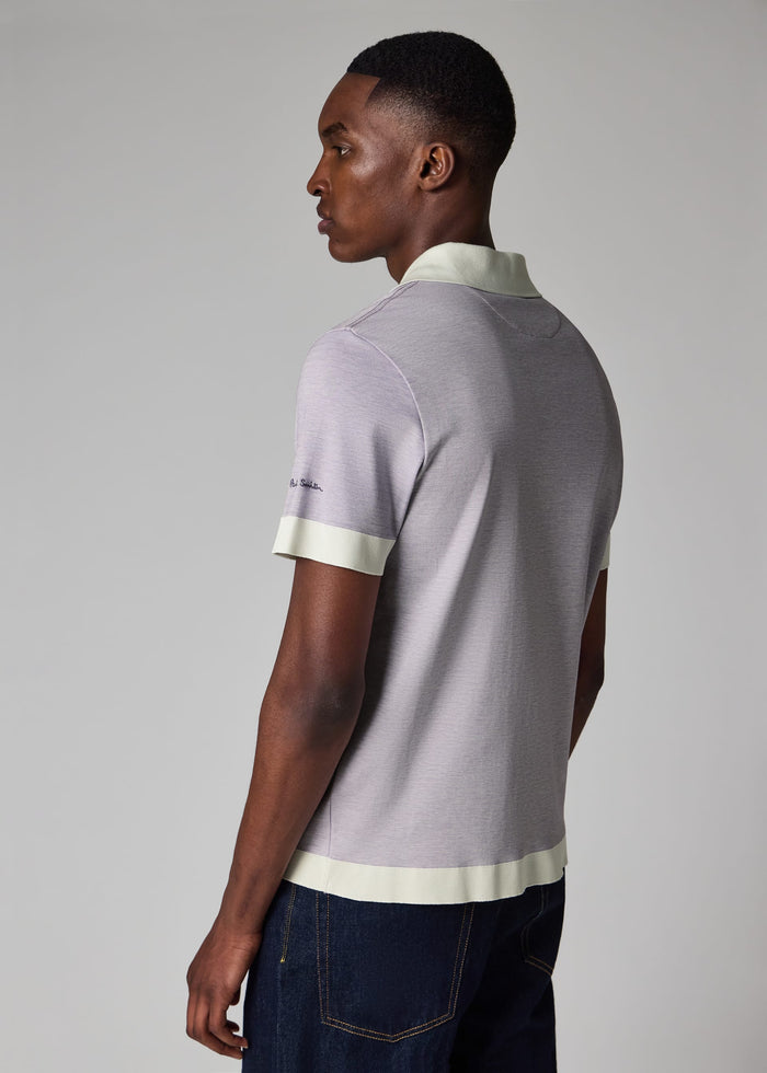 Contrast Trim Rib Polo