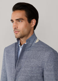 Cot-Lin Textured Jersey Blazer