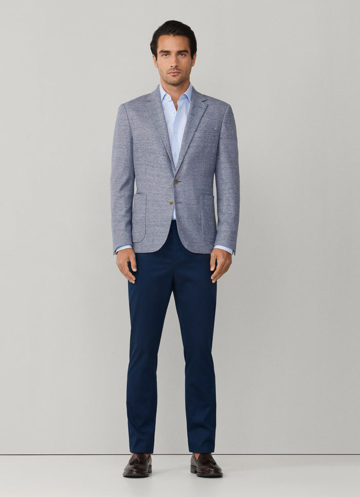 Cot-Lin Textured Jersey Blazer