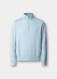 Cotton Cashmere Quarter Zip
