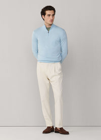 Cotton Cashmere Quarter Zip