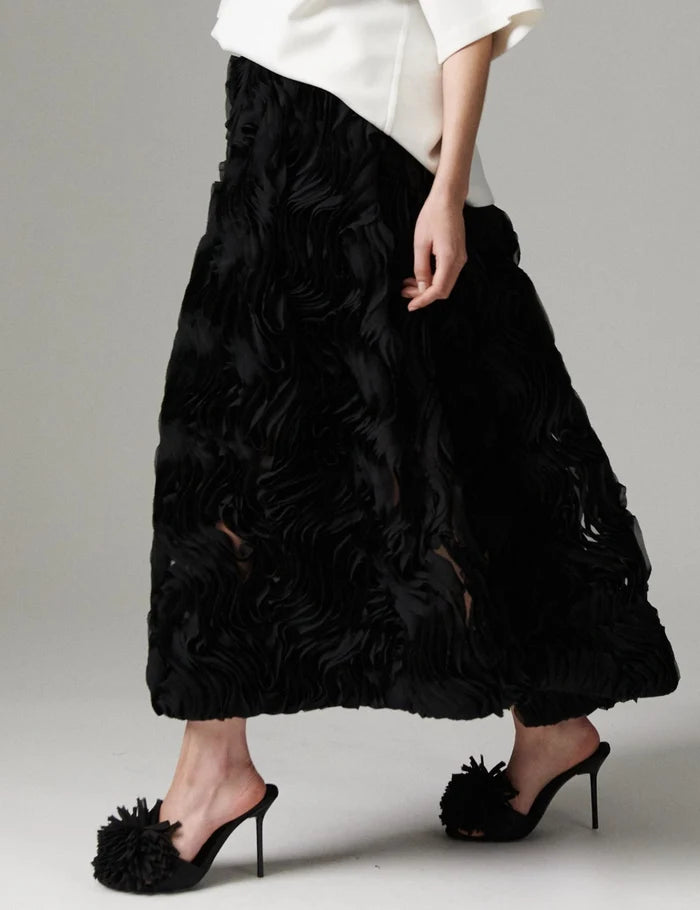 Maylee Ruffled Lacy Skirt