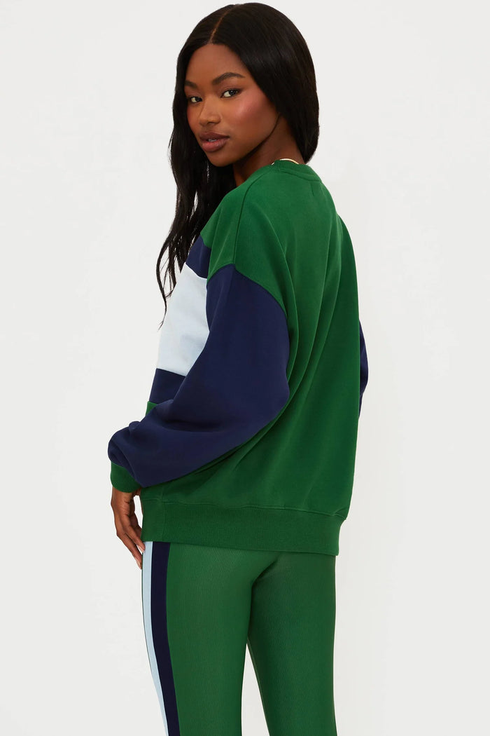 DEVYN OVERSIZED SWEATSHIRT IVY COLORBLOCK