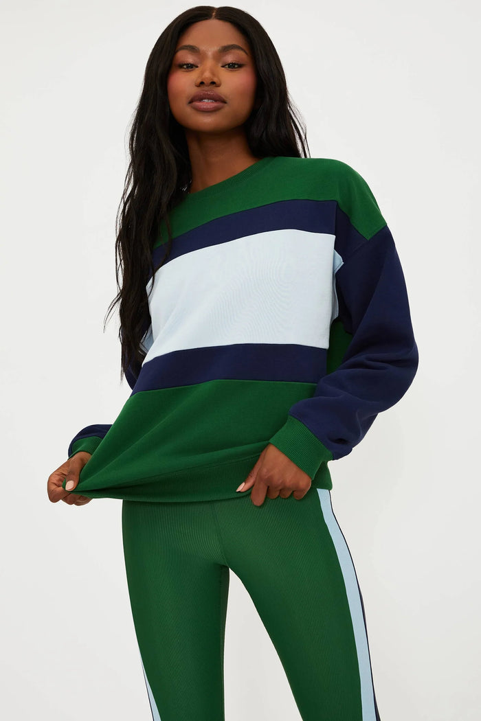 DEVYN OVERSIZED SWEATSHIRT IVY COLORBLOCK